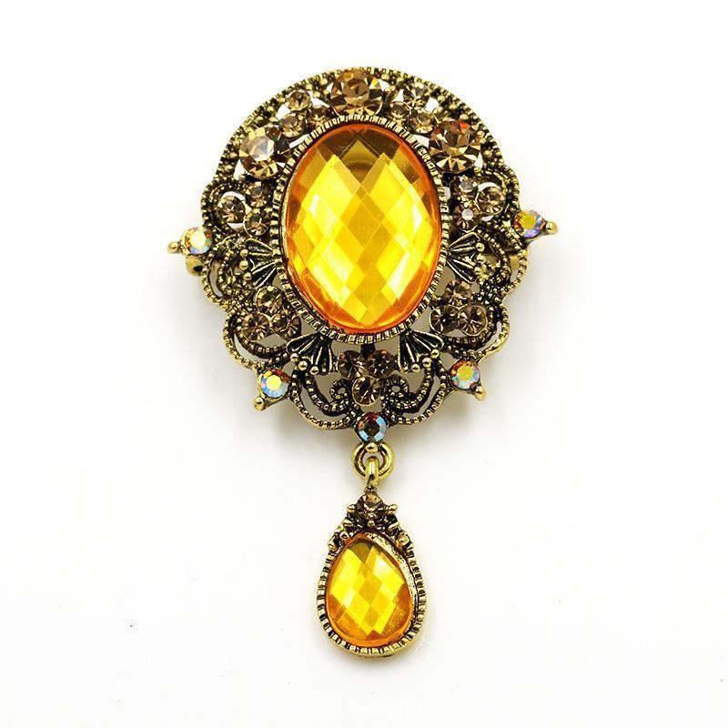 Broche victorienne francaise en or signée titre fixe Doré Broche victorienne francaise en or signée titre fixe Doré
