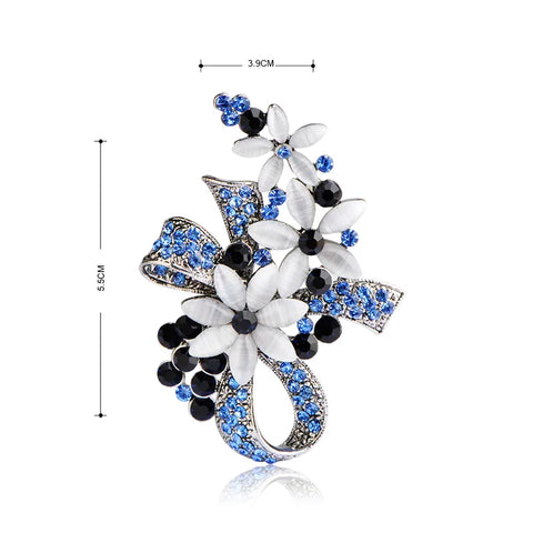 Wedding brooch<br> Blue