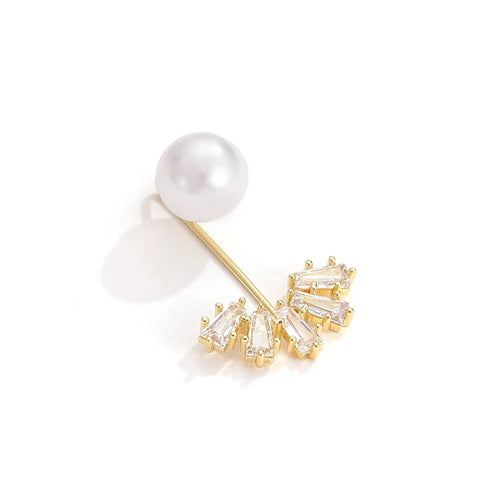 Neckline Brooch<br> Pearl