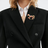 Horse Brooch<br> In Enamel