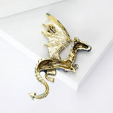 Dragon Brooch<br> Emerald