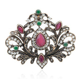 broche-ancienne-art-nouveau-rouge