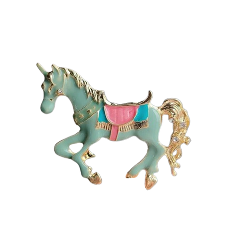 Horse Brooch<br> In Enamel