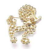 Dog Brooch<br> Golden Noble