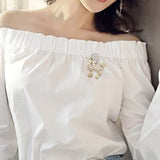 Dog Brooch<br> Golden Noble