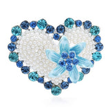 Heart Brooch<br> Crystal Lust