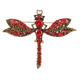 Broche Libellule Amour Éclatant