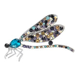 Broche Libellule Déesse Ailée Bleue