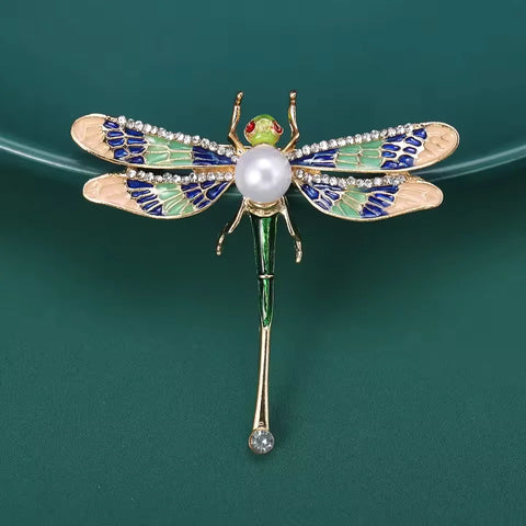 Dragonfly Brooch<br> Rare Pearl