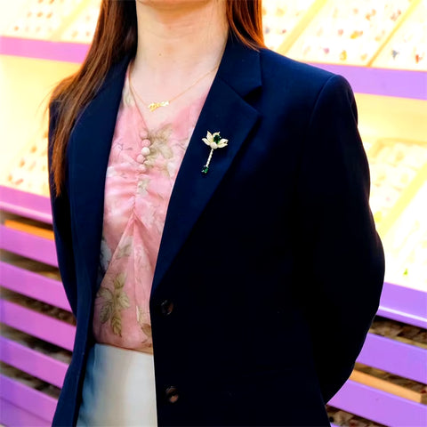 Luxury Brooch<br> Stylized Flower