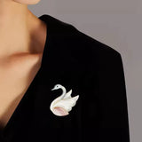 Bird Brooch<br> Fuchsia Swan