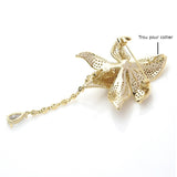 Flower Brooch<br> Royal Orchid