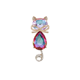broche chat elegante