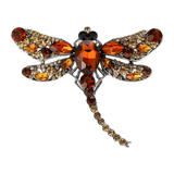 Broche Libellule Marron Relax