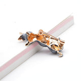 Cat Brooch<br> Silver Nature