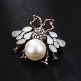 Bee Brooch<br> Pearl Perfection