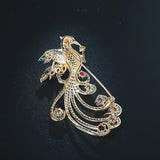 Broche Oiseau <br>Phoenix Enchanteur