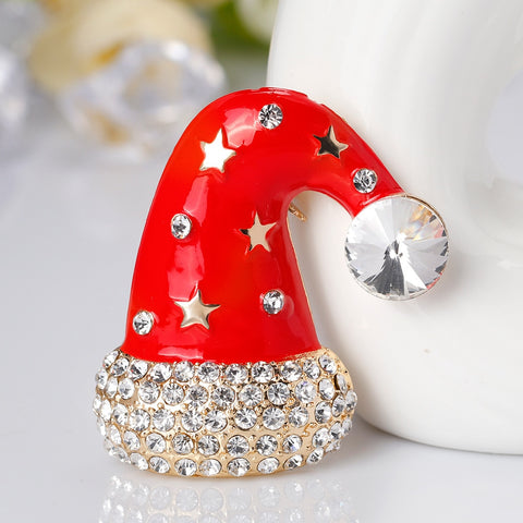 Christmas brooch<br> Christmas hat