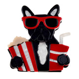 broche chien ciné cool