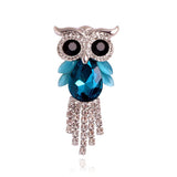 Owl Brooch<br> Emerald