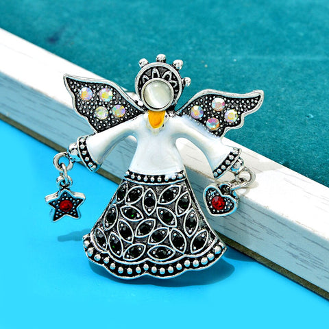 Christmas brooch<br> Guardian angel