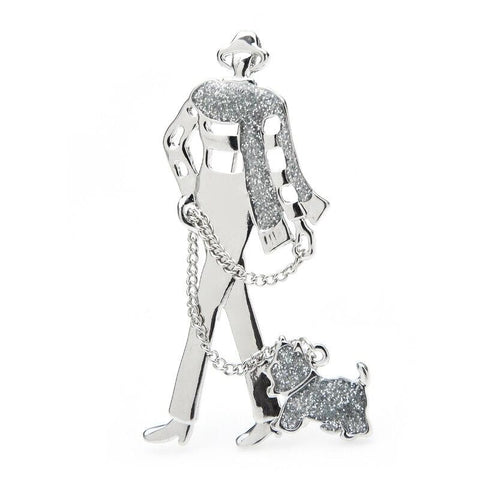 Dog Brooch<br> Dapper Gentleman