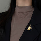 Scarab Brooch<br> Gold Nature