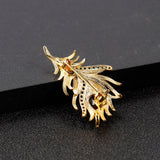 Luxury Brooch<br> Sparkling Feather
