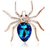 Spider Brooch<br> Crystal Clear