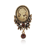 broche camée automne coloré