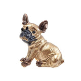 broche chien carlin amour