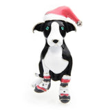 broche chien noel canin noir