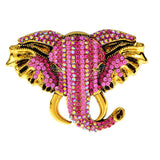 broche éléphant rose