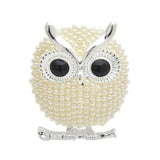Owl Brooch<br> Rhinestone Ball