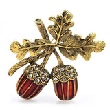 broche noel noisette