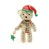 broche nounours Noël