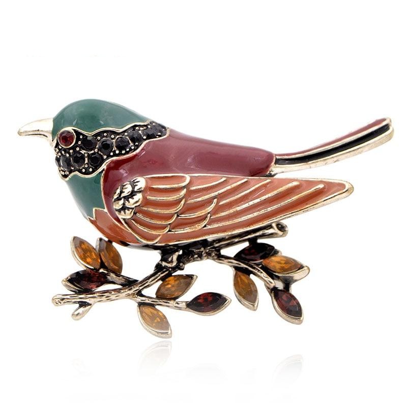 Broche Oiseau Surprise Colorée & Broche Addict