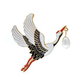 broche oiseau envol majestueux
