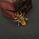 Scarab Brooch<br> Gold & Blue