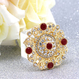 Antique Brooch<br> Rhinestones & Sequins