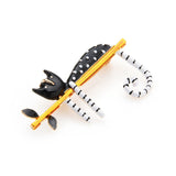 Cat Brooch<br> Hanging Black Cat