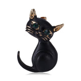 Cat Brooch<br> Black