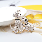 Dog Brooch<br> Golden Dalmatians