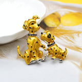Dog Brooch<br> Golden Dalmatians