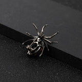 Spider Brooch<br> Chocolate Quartz
