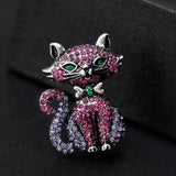 Cat Brooch<br> Two-tone