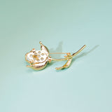 Flower Brooch<br> Golden Rose