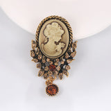 Cameo Brooch<br> Colorful Autumn