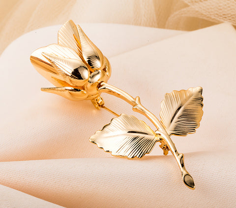 Flower Brooch<br> Rose Gold
