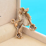 Dog Brooch<br> Lilac Poodle